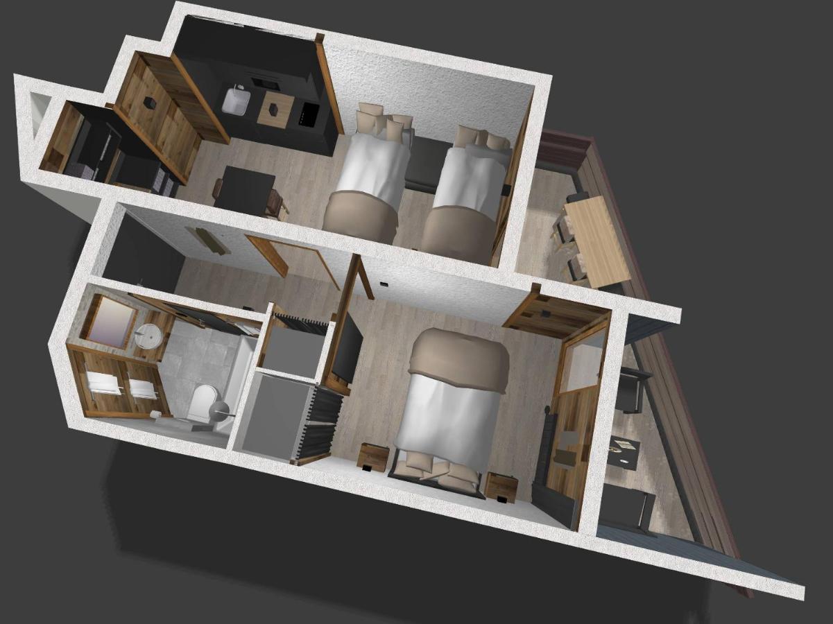 Les Cerfs - Appartement & Studio - Anzère Eksteriør billede